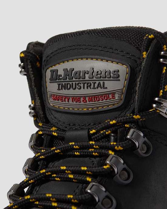 Botas Con Cordones Dr. Martens Ridge Anti Static Steel Toe Mujer Negros MX-87936